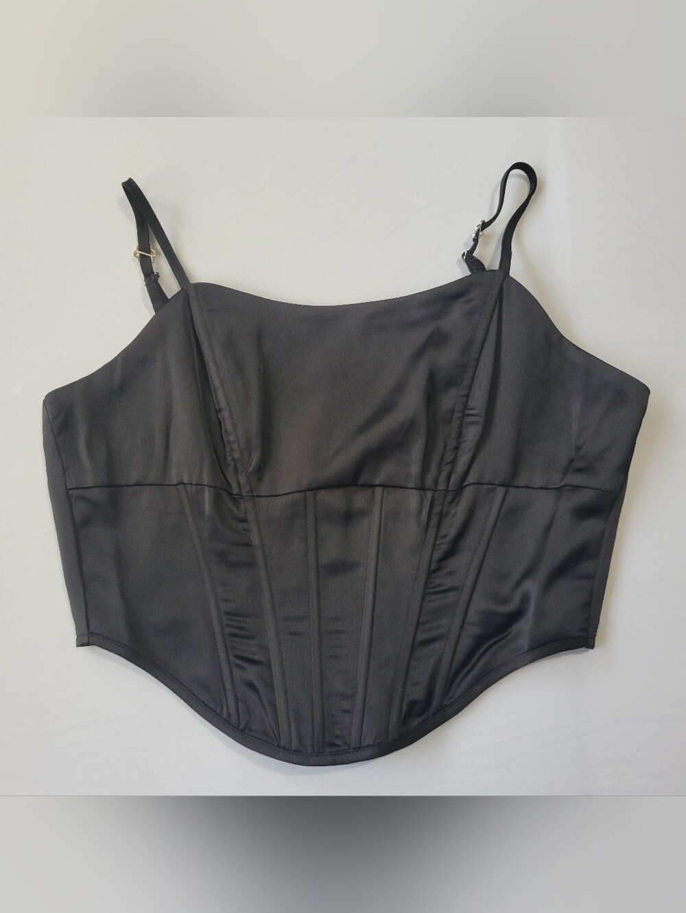Daisy Street Silky Black Corset Top